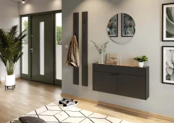 Opbergkast Eleonore Grafiet 110 cm