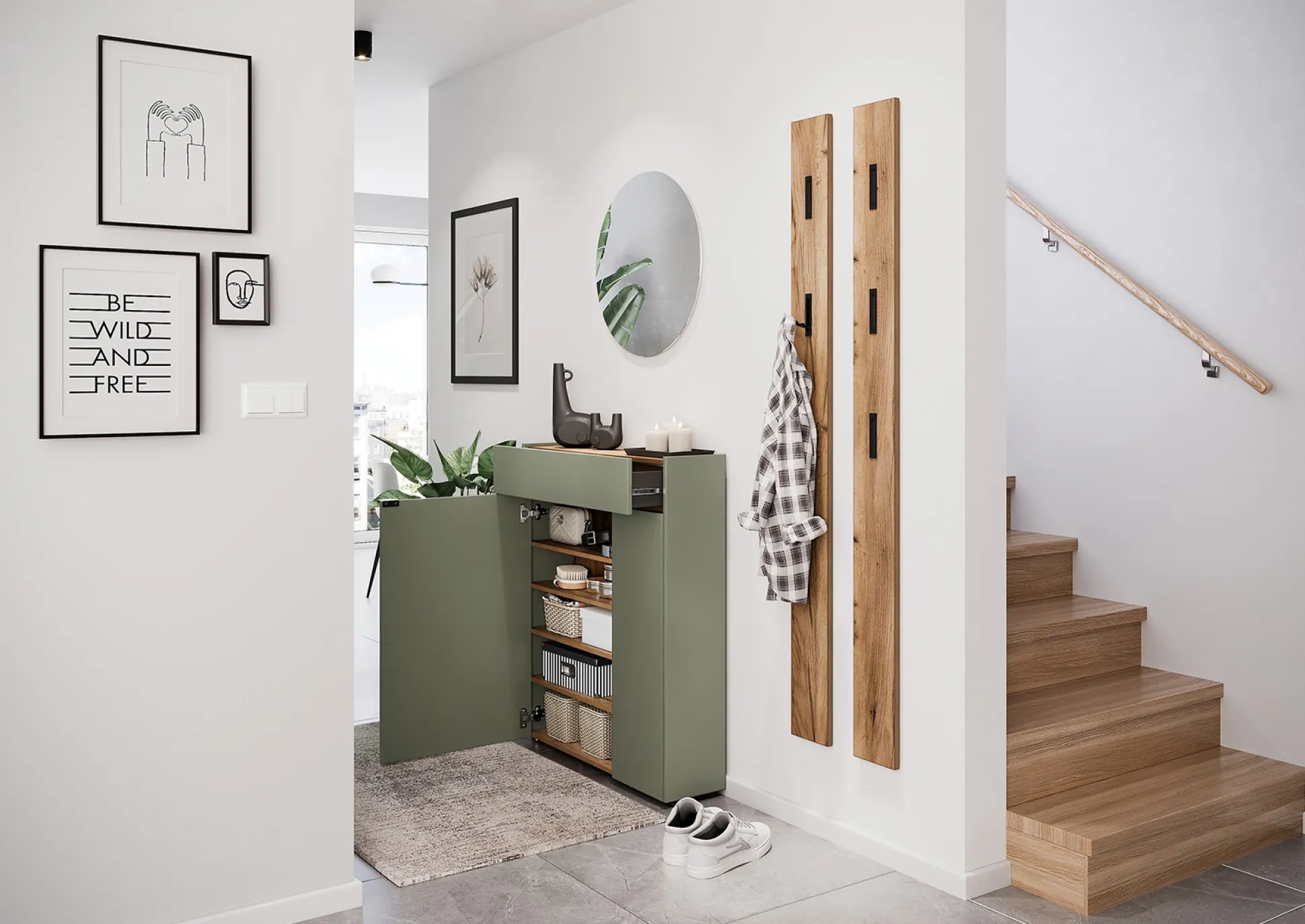 Opbergkast Eleonore Groen 83 cm