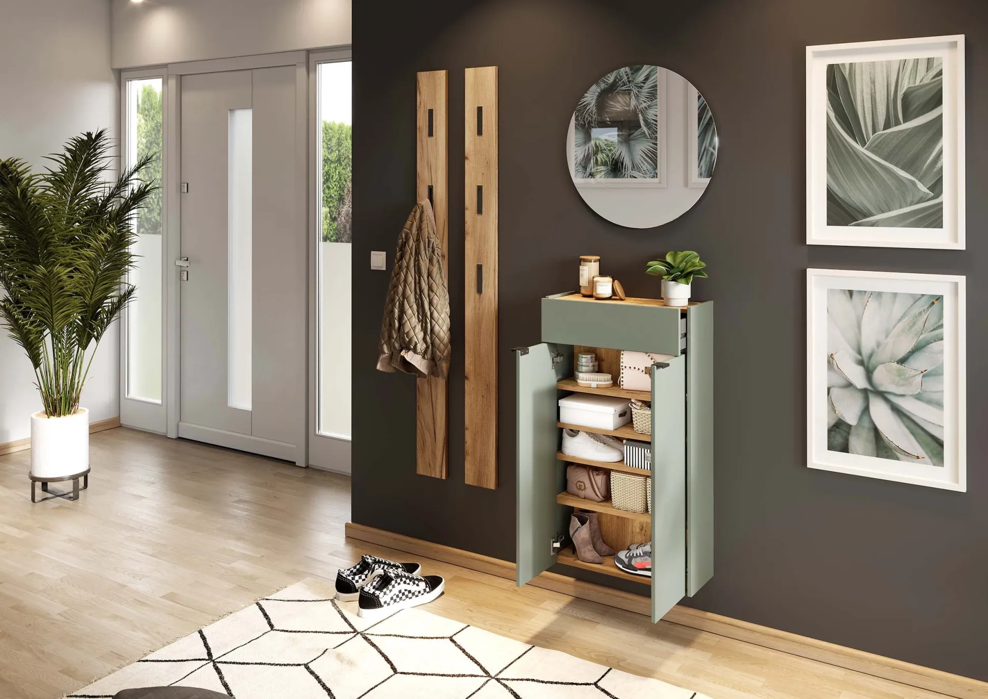 Opbergkast Eleonore Groen 56 cm