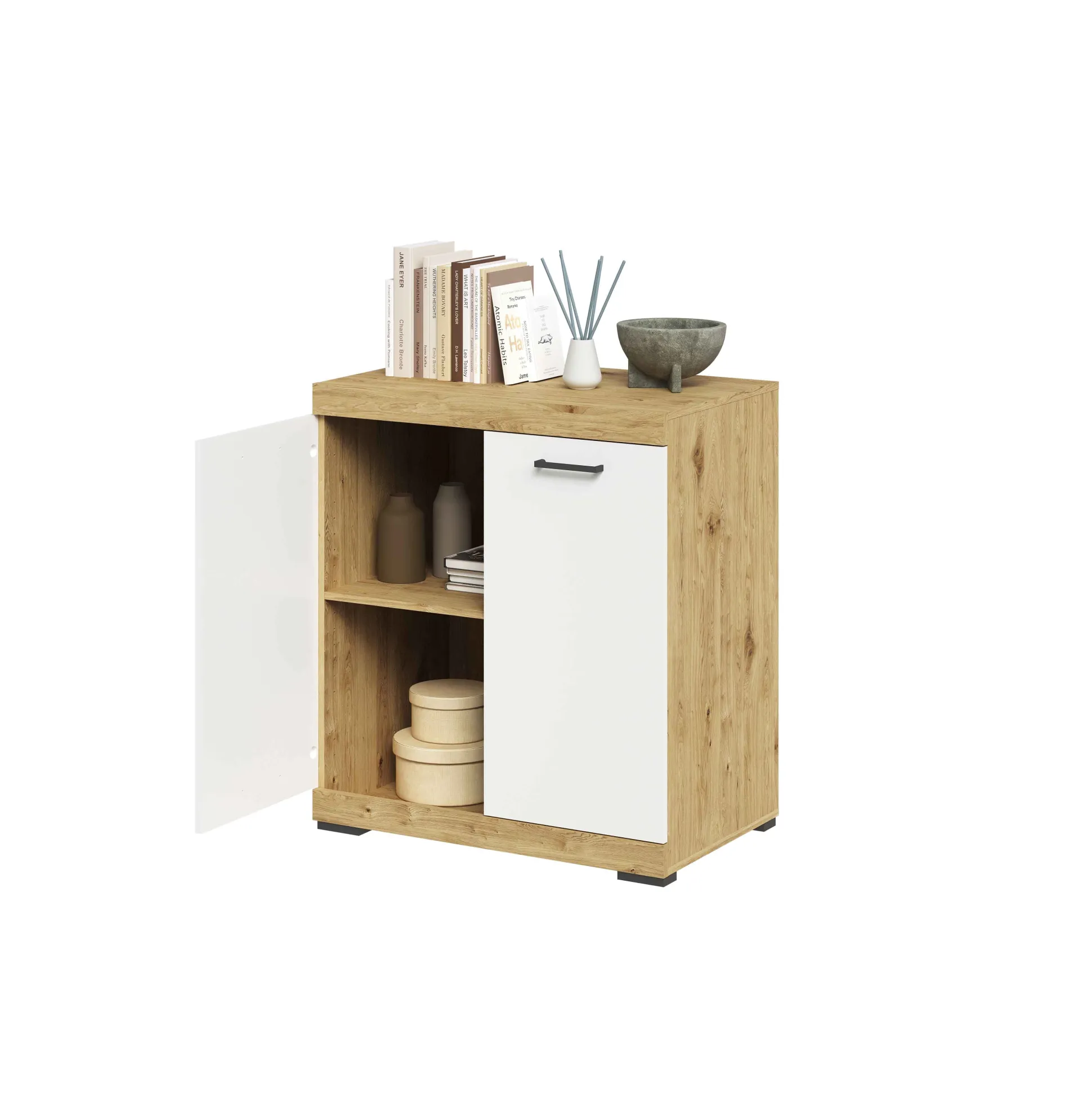 Opbergkast Hermes Artisan Eiken Matera 80x50x90 cm – 1