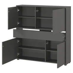 Opbergkast Mathieu Grafiet 105 cm