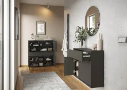 Opbergkast Mathieu Grafiet 105 cm