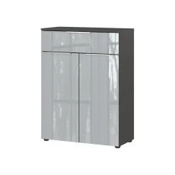 Opbergkast Philip Grafiet-Zilver