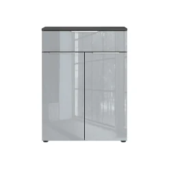 Opbergkast Philip Grafiet-Zilver