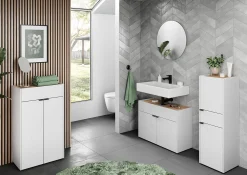 Opbergkast Sicilia Wit Eiken