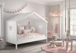 Open Huisbed Fenna Wit 90×200 cm