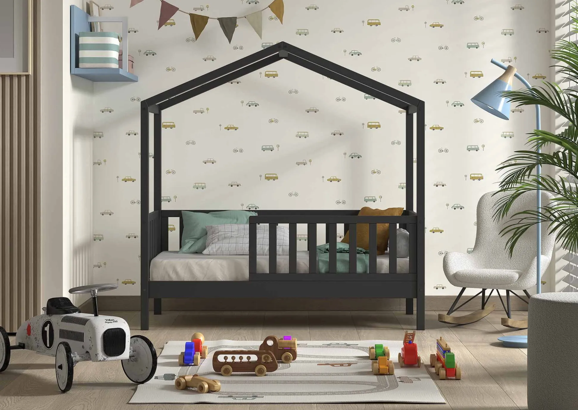 Peuterbed Bibi Antraciet