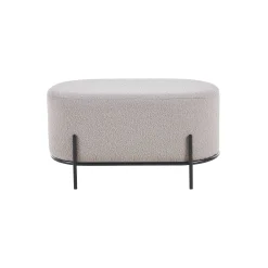 Poef Naomi Taupe Bouclé