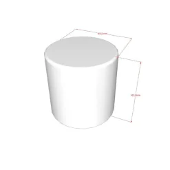 Poef Victoria Bouclé Wit