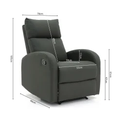 Relaxfauteuil Myrthe Grijs