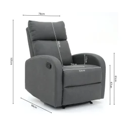 Relaxfauteuil Myrthe Zwart