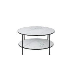 Salontafel Emine Wit-Zwart