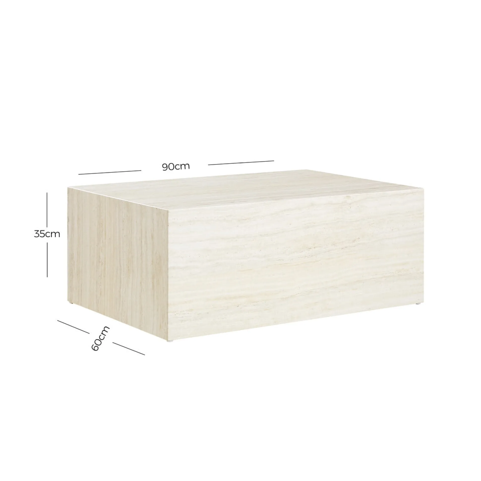 Salontafel Jip Travertine 90x60cm