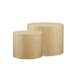 Salontafel Kenia Eiken – Set van 2