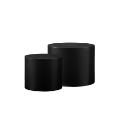 Salontafel Kenia Zwart – Set van 2