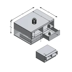 Salontafel Kolyma Eiken Wit