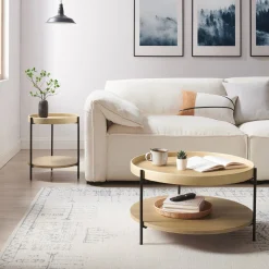 Salontafel Kyoto Eiken – Set van 2