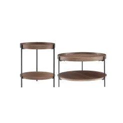 Salontafel Kyoto Walnoot – Set van 2