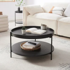 Salontafel Kyoto Zwart 69 cm