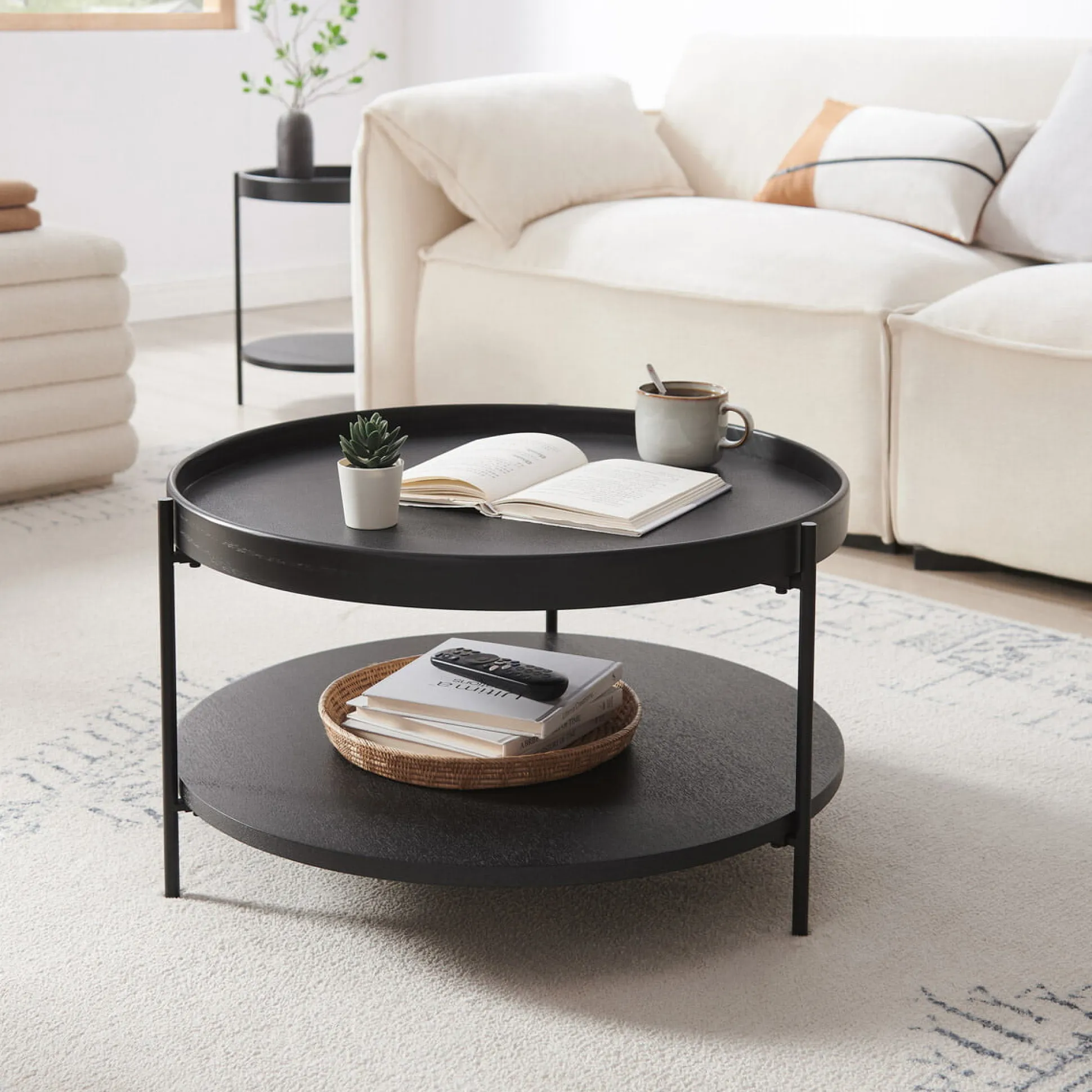 Salontafel Kyoto Zwart 69 cm