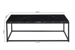 Salontafel Lina Zwart Marmer