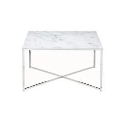 Salontafel Nuray Wit-Chroom