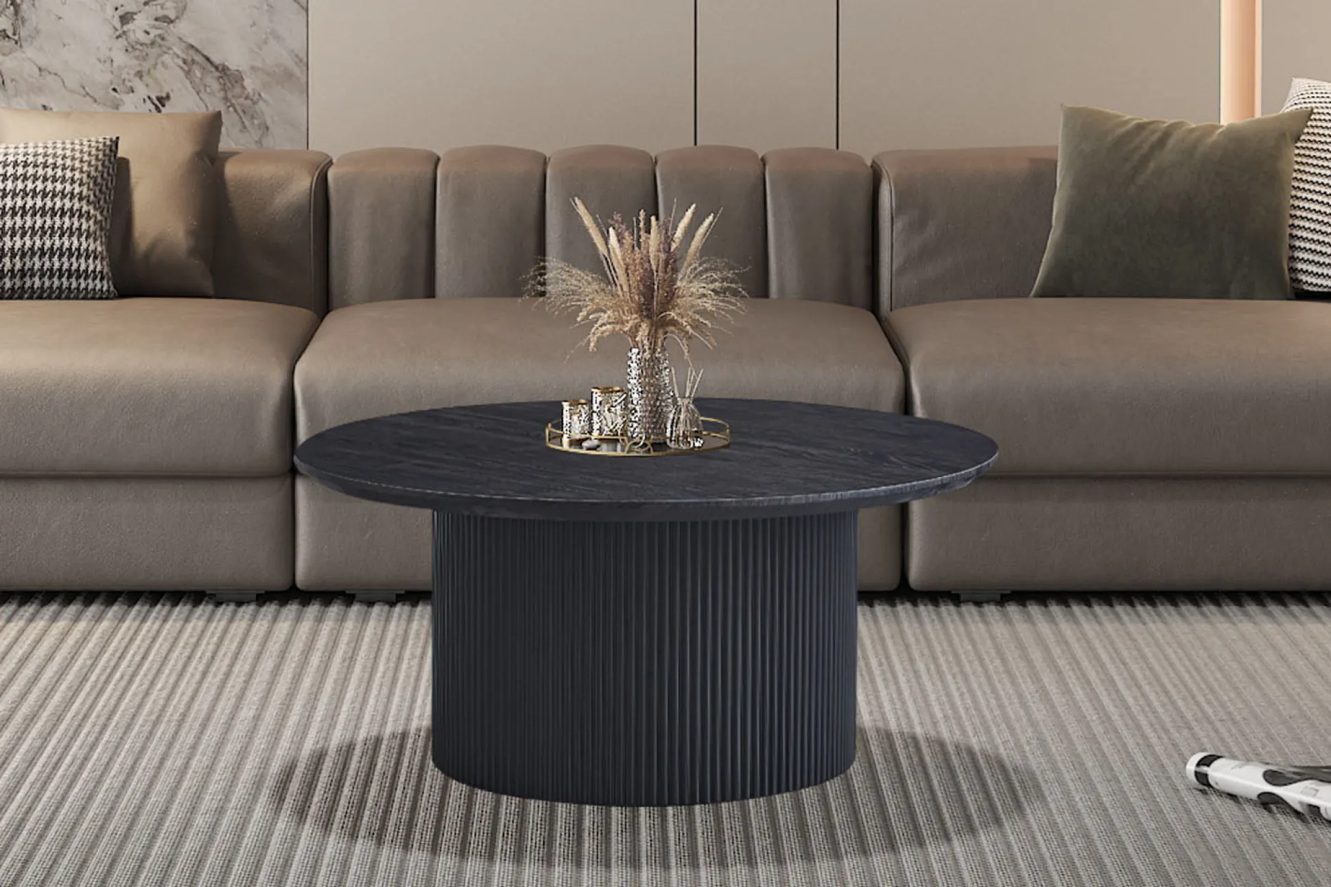 Salontafel Odile Donkerbruin 80cm