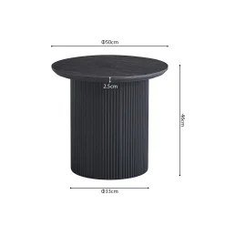 Salontafel Odile Donkerbruin 50cm