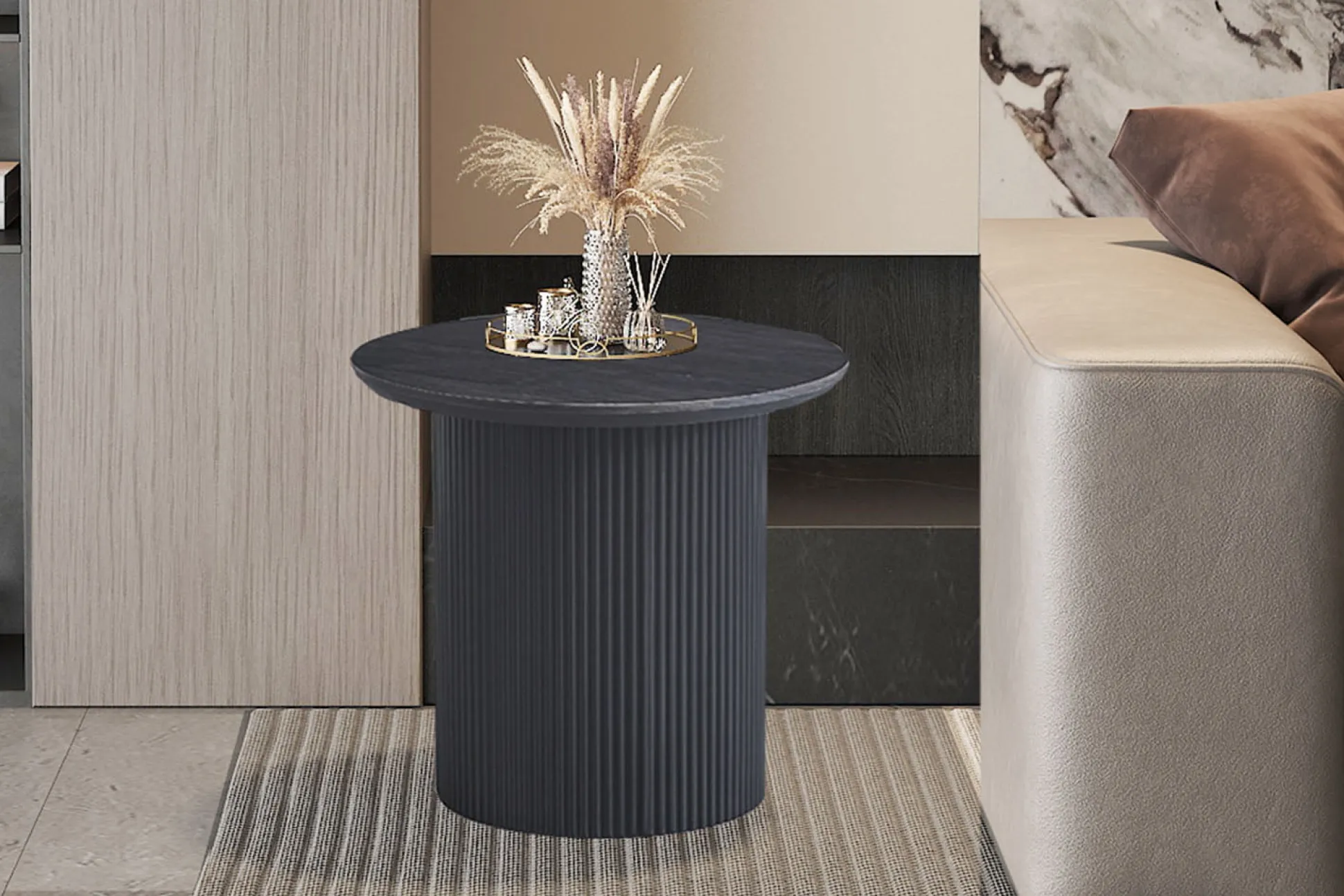 Salontafel Odile Donkerbruin 50cm