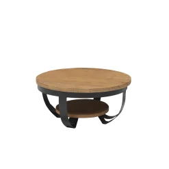 Salontafel Pleun Zwart 90 cm