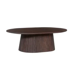 Salontafel River Ovaal Donkerbruin 120 cm