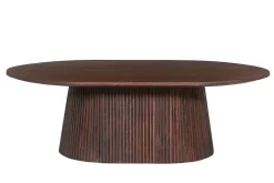 Salontafel River Ovaal Donkerbruin 120 cm
