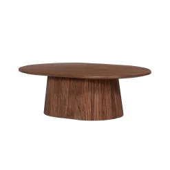 Salontafel River Ovaal Lichtbruin 120 cm