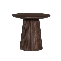 Salontafel River Rond Donkerbruin 50 cm