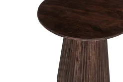 Salontafel River Rond Donkerbruin 50 cm