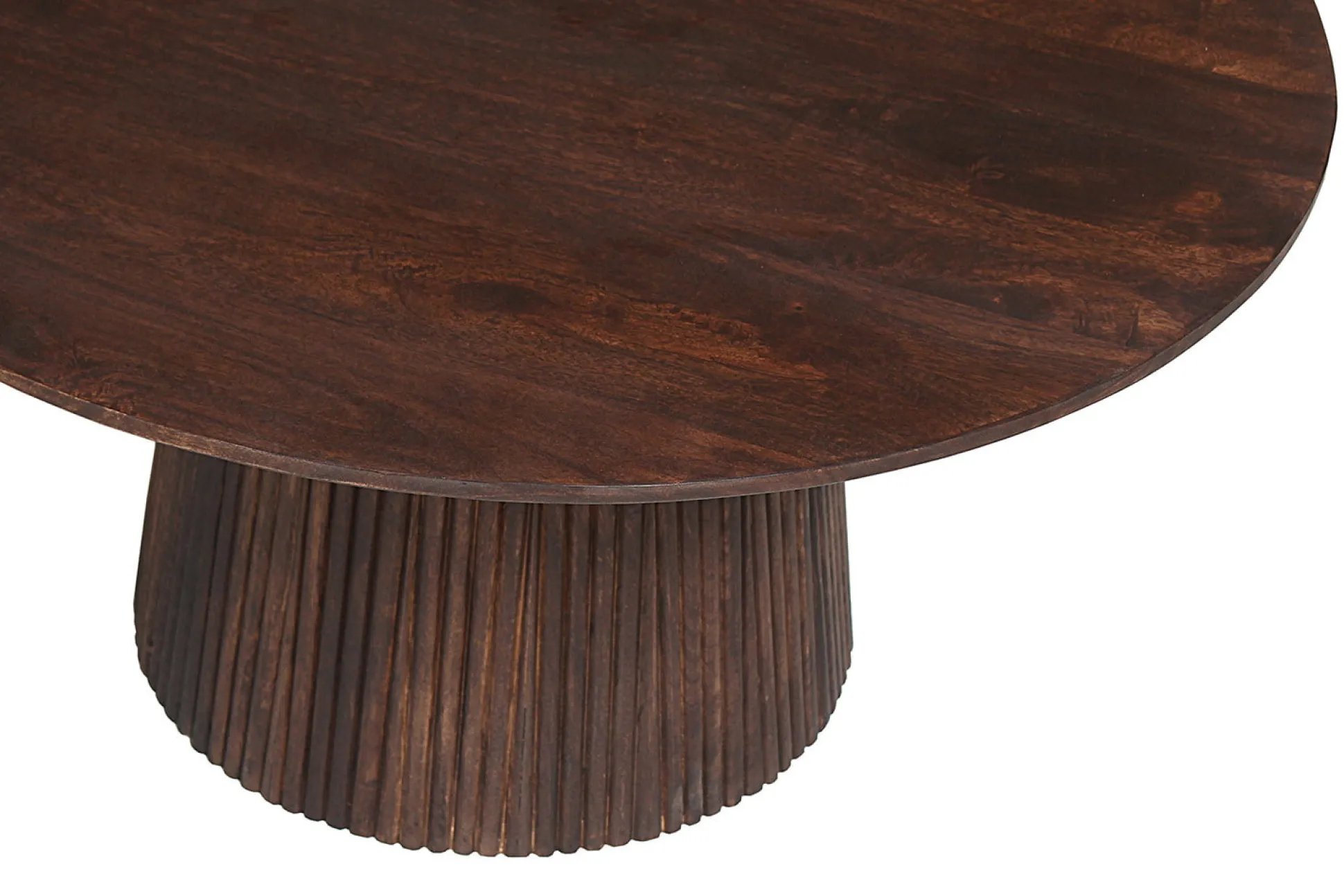 Salontafel River Rond Donkerbruin 80 cm