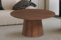 Salontafel River Rond Lichtbruin 80 cm