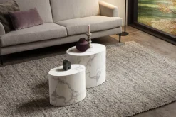 Salontafel set Esma Wit rond