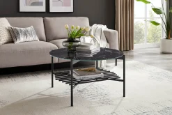 Salontafel Wolga Zwart 84 cm