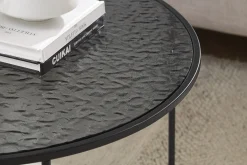 Salontafel Wolga Zwart 80 cm-1