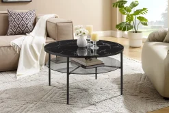 Salontafel Wolga Zwart 81 cm