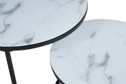Salontafelset Fréderique Wit Marmer