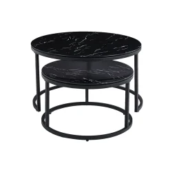 Salontafelset Fréderique Zwart Marmer