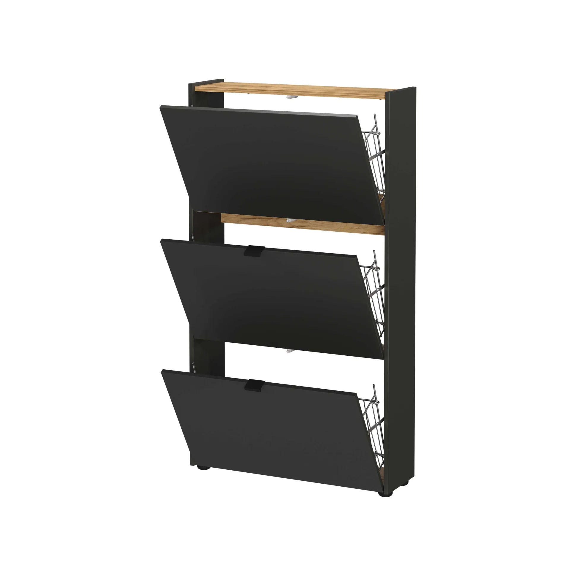 Schoenenkast Eleonore Grafiet 71 cm