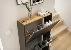 Schoenenkast Eleonore Grafiet 71 cm