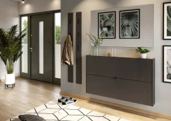 Schoenenkast Eleonore Grafiet 140 cm