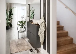 Schoenenkast Eleonore Grafiet 140 cm