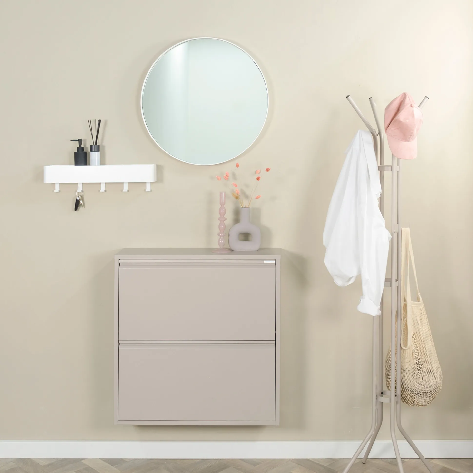 Schoenenkast Oscar-2 Taupe