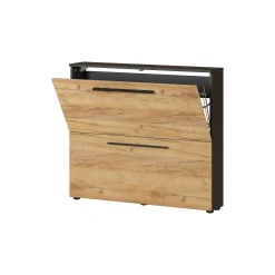 Schoenenkast Santana Grafiet Eiken 85 cm