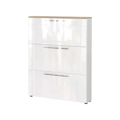 Schoenenkast Veerle Wit-Eiken